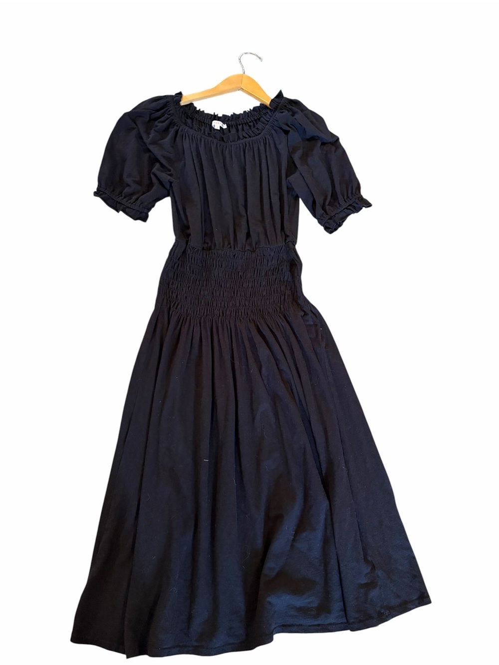 Sundry for Anthropologie Smocked Waist Midi Dress Size 0 - Picture 4 of 8